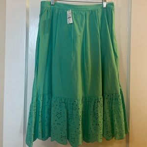 NWT J.Crew Cotton Summer Midi Skirt Women’s Small